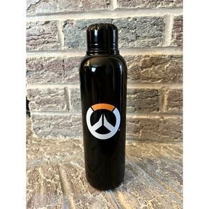 Overwatch Logo Black Double Wall Stainless Steel Water Bottle | Holds 17‎ Ounces